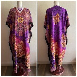 Purple Floral Maxi Dress